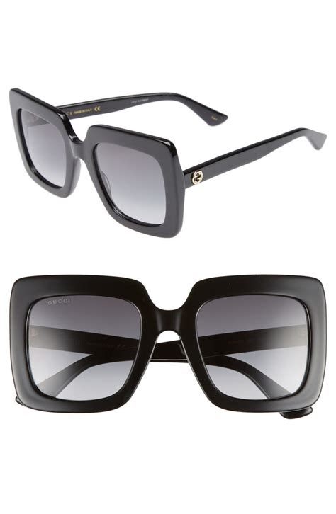 Gucci 53 mm Black Sunglasses .